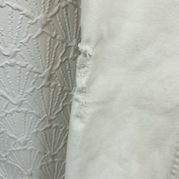 Spanx Large Distressed White Skinny Jeans - Picture 7 of 11